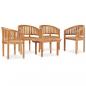 Preview: 5-tlg. Garten-Lounge-Set Massivholz Teak