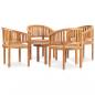 Preview: 5-tlg. Garten-Lounge-Set Massivholz Teak