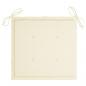 Preview: Gartenstuhl-Kissen 6 Stk. Creme 50x50x3 cm Oxford-Gewebe