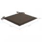 Preview: Gartenstuhl-Kissen 6 Stk. Taupe 50x50x3 cm Oxford-Gewebe