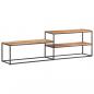 Preview: TV-Schrank 180x30x50 cm Akazie Massivholz