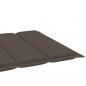 Preview: Sonnenliegen-Auflage Taupe 200x50x3 cm Oxford-Gewebe