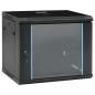 Preview: ARDEBO.de - 9U Netzwerkschrank Wandmontage 19" IP20 600x450x510 mm