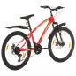 Preview: Mountainbike 21 Gang 26 Zoll Rad 36 cm Rot