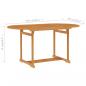 Preview: Gartentisch 150x90x75 cm Teak Massivholz