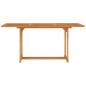 Preview: Gartentisch 150x90x75 cm Teak Massivholz