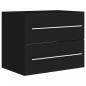 Preview: Waschbeckenunterschrank Schwarz 60x38,5x48 cm Holzwerkstoff