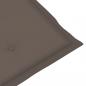 Preview: Liegestuhl-Auflage Taupe (75+105)x50x4 cm