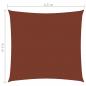 Preview: Sonnensegel Oxford-Gewebe Quadratisch 4,5x4,5 m Terracotta