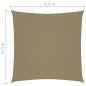 Preview: Sonnensegel Oxford-Gewebe Quadratisch 4,5x4,5 m Beige