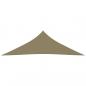 Preview: Sonnensegel Oxford-Gewebe Dreieckig 3x3x4,24 m Beige