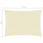 Preview: Sonnensegel Oxford-Gewebe Rechteckig 3x4,5 m Creme