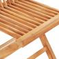 Preview: 3-tlg. Bistro-Set mit Anthrazit Kissen Massivholz Teak