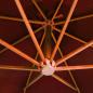 Preview: Ampelschirm mit Mast Terracotta-Rot 3,5x2,9 m Massivholz Tanne