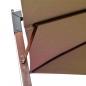 Preview: Ampelschirm mit Mast Taupe 3x3 m Massivholz Tanne