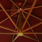 Preview: Ampelschirm mit Mast Terracotta-Rot 3x3 m Massivholz Tanne