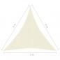 Preview: Sonnensegel 160 g/m² Creme 5x6x6 m HDPE