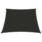 Preview: ARDEBO.de - Sonnensegel 160 g/m² Schwarz 3/4x3 m HDPE