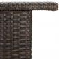 Preview: Garten-Bartisch Braun 120x55x110 cm Poly Rattan 