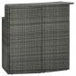 Preview: ARDEBO.de - Garten-Bartisch Grau 120x55x110 cm Poly Rattan 