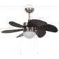 Preview: Deckenventilator mit Lampe 76 cm Dunkelbraun