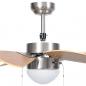 Preview: Deckenventilator mit Lampe 76 cm Hellbraun