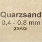 Preview: Filtersand 25 kg 0,4-0,8 mm