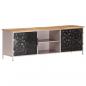 Preview: ARDEBO.de - TV-Schrank 120x30x40 cm Raues Mangoholz