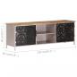 Preview: TV-Schrank 120x30x40 cm Raues Mangoholz