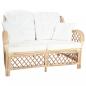 Preview: ARDEBO.de - 2-Sitzer-Sofa Rattan 