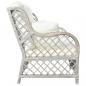 Preview: 2-Sitzer-Sofa Grau Rattan 