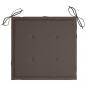 Preview: Gartenstuhl-Kissen 2 Stk. Taupe 40x40x3 cm Oxford-Gewebe