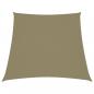 Preview: ARDEBO.de - Sonnensegel Oxford-Gewebe Trapezförmig 2/4x3 m Beige