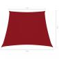 Preview: Sonnensegel Oxford-Gewebe Trapezförmig 2/4x3 m Rot