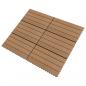 Preview: Terrassenfliesen 6 Stk. WPC 60x30 cm 1,08 m² Braun