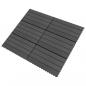 Preview: Terrassenfliesen 6 Stk. WPC 60x30 cm 1,08 m² Schwarz