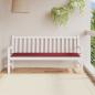 Preview: ARDEBO.de - Gartenbank-Auflage Weinrot 180x50x3 cm Oxford-Gewebe