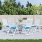 Preview: ARDEBO.de - Gartenstuhl-Kissen 6 Stk. Blau 50x50x3 cm Oxford-Gewebe