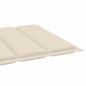 Preview: Sonnenliegen-Auflage Creme 200x50x3 cm Oxford-Gewebe