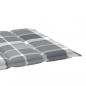 Preview: Sonnenliegen-Auflage Grau Karomuster 200x50x3 cm Oxford-Gewebe