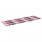 Preview: Sonnenliegen-Auflage Rot Karomuster 200x60x3 cm Oxford-Gewebe