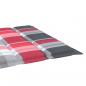 Preview: Sonnenliegen-Auflage Rot Karomuster 200x60x3 cm Oxford-Gewebe