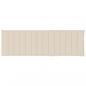 Preview: Sonnenliegen-Auflage Creme 200x70x3 cm Oxford-Gewebe