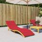 Preview: ARDEBO.de - Sonnenliegen-Auflage Rot 200x70x3 cm Oxford-Gewebe