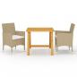 Preview: ARDEBO.de - 3-tlg. Garten-Essgruppe Beige