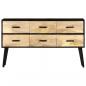 Preview: Sideboard 110x33x64 cm Massivholz Mango