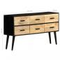 Preview: Sideboard 110x33x64 cm Massivholz Mango