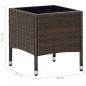 Preview: Gartentisch Braun 40x40x45 cm Poly Rattan