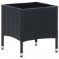 Preview: ARDEBO.de - Gartentisch Schwarz 40x40x45 cm Poly Rattan