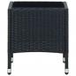 Preview: Gartentisch Schwarz 40x40x45 cm Poly Rattan